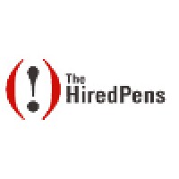 The Hired Pens logo, The Hired Pens contact details