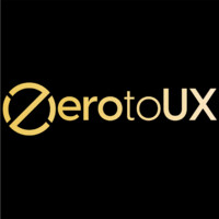 Zero to UX logo, Zero to UX contact details