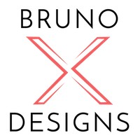 BrunoXDesigns logo, BrunoXDesigns contact details