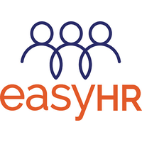 easyHR logo, easyHR contact details