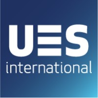 UES International logo, UES International contact details