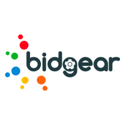 BidGear logo, BidGear contact details