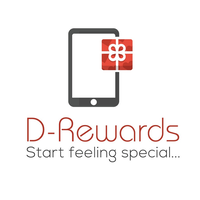 D-Rewards logo, D-Rewards contact details