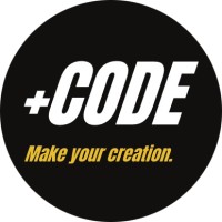 + CODE logo, + CODE contact details