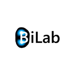 BiLab logo, BiLab contact details