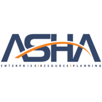 AshaERP logo, AshaERP contact details