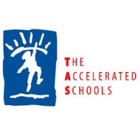 The Accelerated Schools logo, The Accelerated Schools contact details