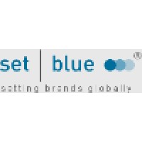 Set blue logo, Set blue contact details