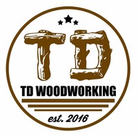 TD Woodworking logo, TD Woodworking contact details