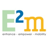 E2m logo, E2m contact details