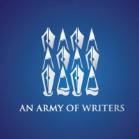 An Army of Writers logo, An Army of Writers contact details