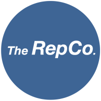 The Rep Co. logo, The Rep Co. contact details