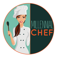 The Millennial Chef logo, The Millennial Chef contact details