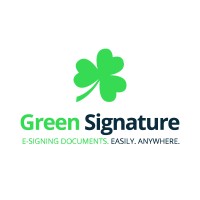 Green Signature logo, Green Signature contact details