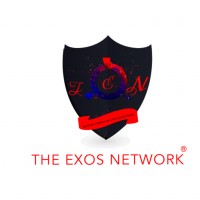 The Exos Network logo, The Exos Network contact details