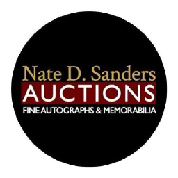 http://www.NateDSanders.com Autographs Auctions logo, http://www.NateDSanders.com Autographs Auctions contact details