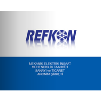 REFKON MEKANİK İNŞ. MÜH. TAH. SAN ve TİC. A.Ş. logo, REFKON MEKANİK İNŞ. MÜH. TAH. SAN ve TİC. A.Ş. contact details