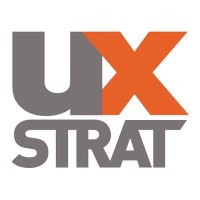 UX STRAT logo, UX STRAT contact details