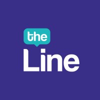 The Line - English logo, The Line - English contact details