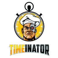 The Timeinator logo, The Timeinator contact details