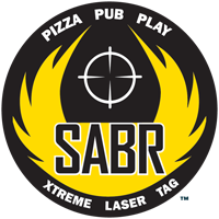 SABR Xtreme Laser Tag logo, SABR Xtreme Laser Tag contact details