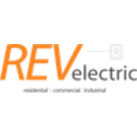 R E V Electric logo, R E V Electric contact details