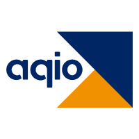 AQIO logo, AQIO contact details