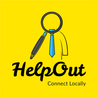 HelpOut App logo, HelpOut App contact details