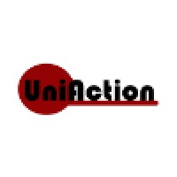 UniAction logo, UniAction contact details