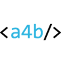 A4B logo, A4B contact details