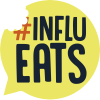 InfluEats logo, InfluEats contact details