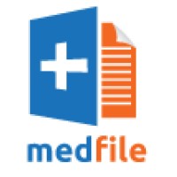 MedFile logo, MedFile contact details