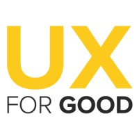 UX for Good logo, UX for Good contact details