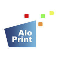 AloPrint logo, AloPrint contact details