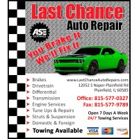 Last Chance Auto Repair For Cars Trucks Plainfield; IL logo, Last Chance Auto Repair For Cars Trucks Plainfield; IL contact details