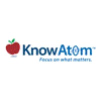 KnowAtom logo, KnowAtom contact details