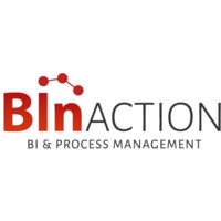 BInACTION logo, BInACTION contact details