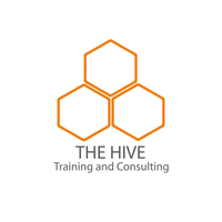 THE HIVE logo, THE HIVE contact details