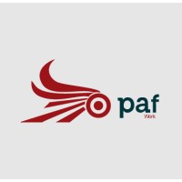 PAF Work logo, PAF Work contact details