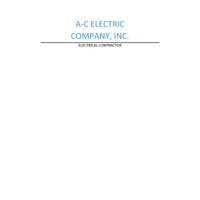 A-C Electric Company, Inc. logo, A-C Electric Company, Inc. contact details