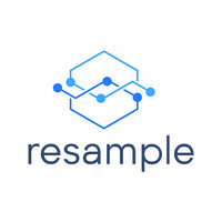 resample.io logo, resample.io contact details