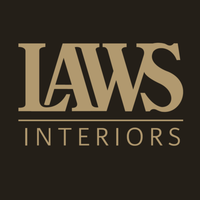 'Law''s Interiors and Design' logo, 'Law''s Interiors and Design' contact details