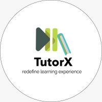 The TutorX logo, The TutorX contact details