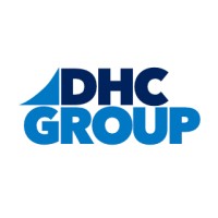 The DHC Group logo, The DHC Group contact details