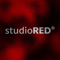 studioRED® logo, studioRED® contact details