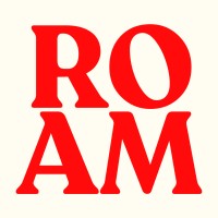 The Roam logo, The Roam contact details