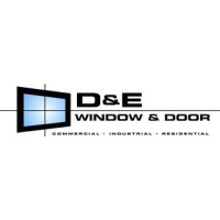 D&E Window and Door logo, D&E Window and Door contact details