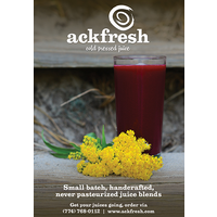 ACKfresh Cold Pressed Juicery logo, ACKfresh Cold Pressed Juicery contact details