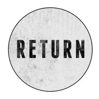 RETURN logo, RETURN contact details