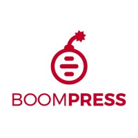 BoomPress logo, BoomPress contact details